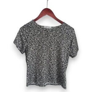 Gaze Monochrome Animal Print Short Sleeve Tee